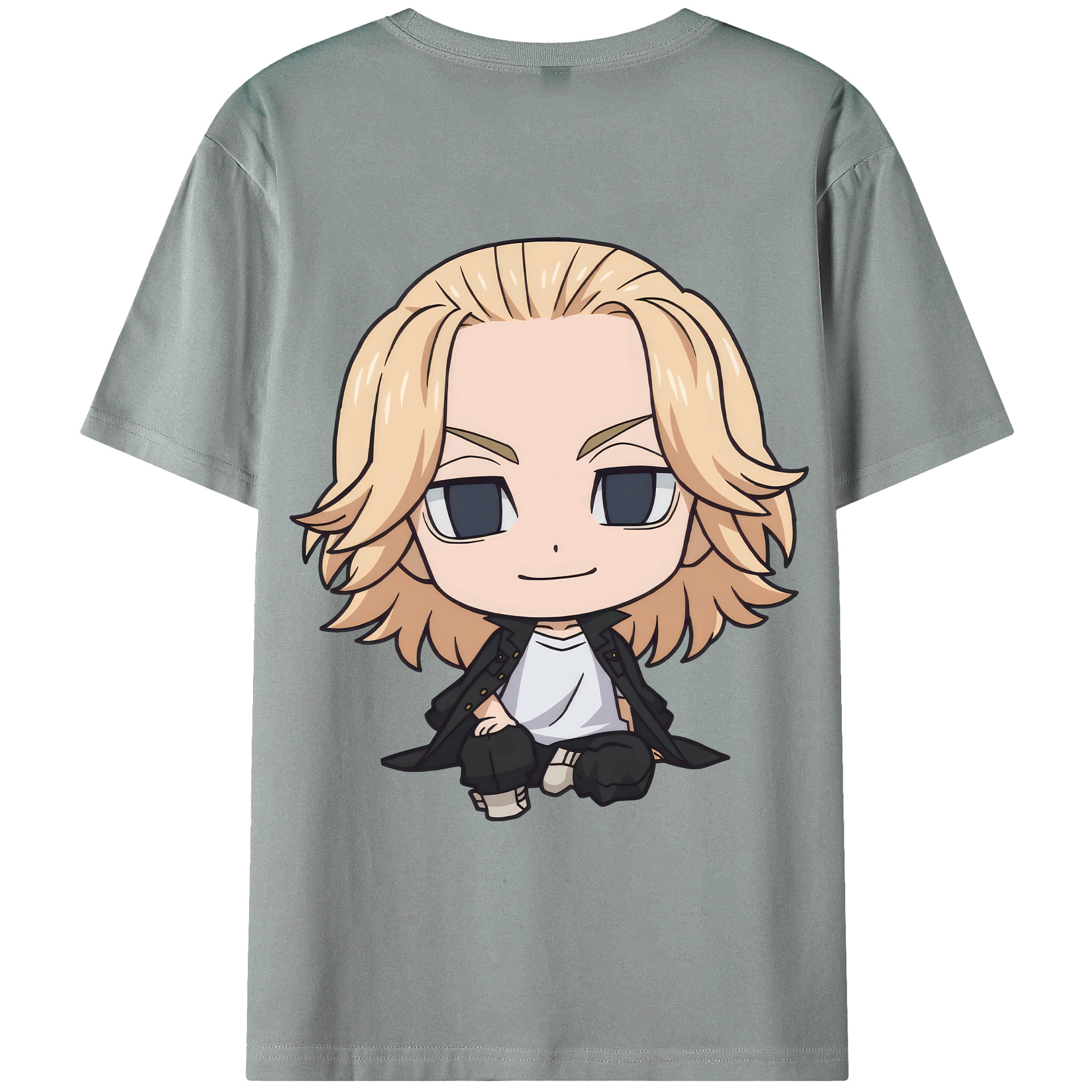 （画像用） 東京リベンジャーズ Tokyo Revengers 綿100％ メンズ半袖Tシャツ（バックプリント） 通気性